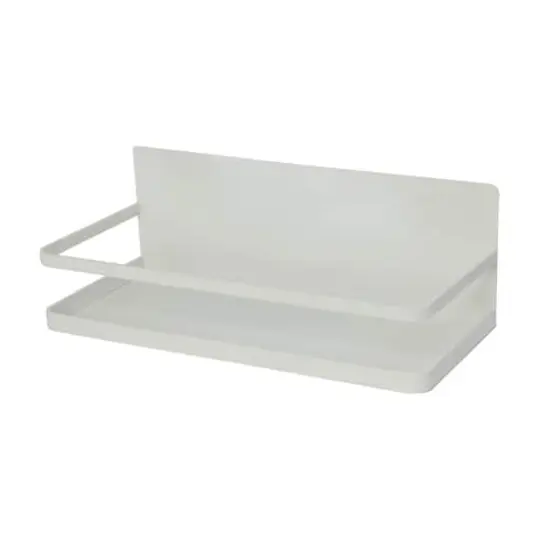 Household Essentials 10" Metal Magnetic Spice Organizer White {1}