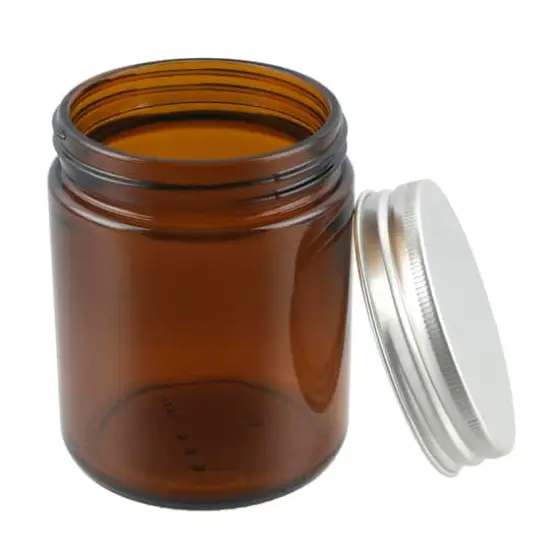 8oz. Amber Glass Candle Jars, 2ct. by Make Market&reg; {3}