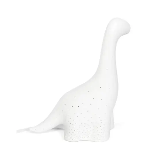 Simple Designs 11" White Porcelain Dinosaur Table Lamp {12}
