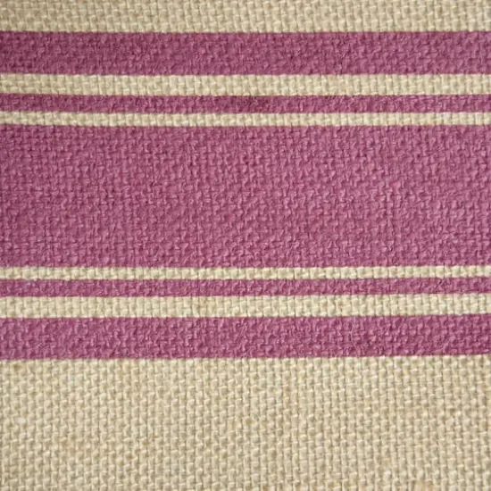 DII&reg; 9" Round Border Burlap Bin Wine {5}