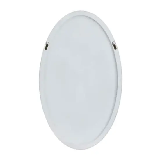 White Contemporary Wall Mirror, 24" x 1" x 40" {5}