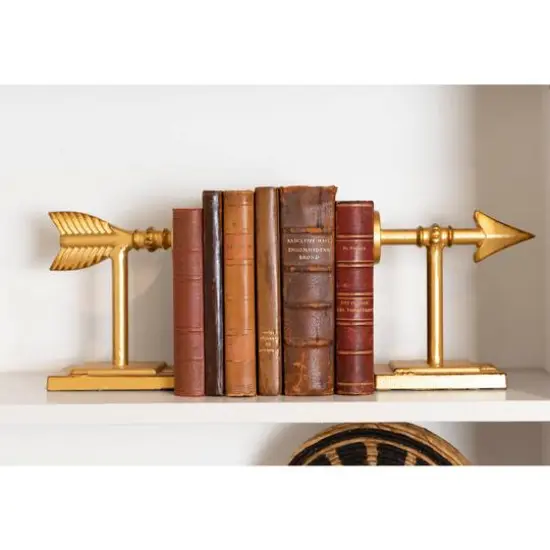 Hello Honey&reg; Gold Arrow Bookends Set {8}