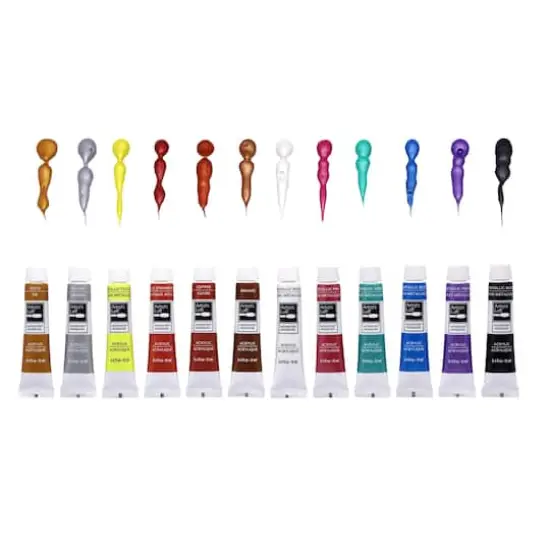 12 Color Metallic Acrylic Paint Set by Artist's Loft&trade; Necessities&trade; {1}