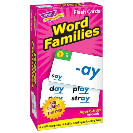 Trend Enterprises&reg; Word Families Skill Drill Flash Cards {1}