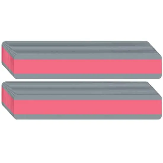 Ashley Productions Double Wide Sentence Strip Reading Guide, 24ct. Rose {1}