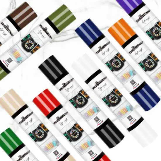 TeckWrapCraft Basic Glossy Vinyl Roll Bundle, 60" {1}