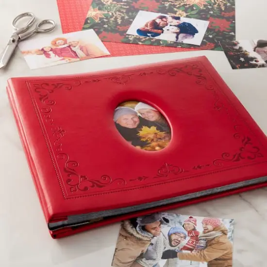 Red Faux Leather Mega Scrapbook by Recollections&reg; {3}