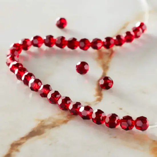 Preciosa Glass Crystal Round Beads, 4mm by Bead Landing&trade; Siam {3}