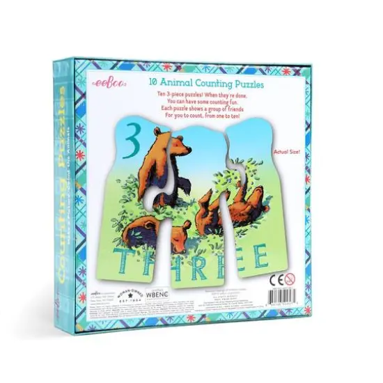 eeBoo Animal Counting Puzzle Set {6}