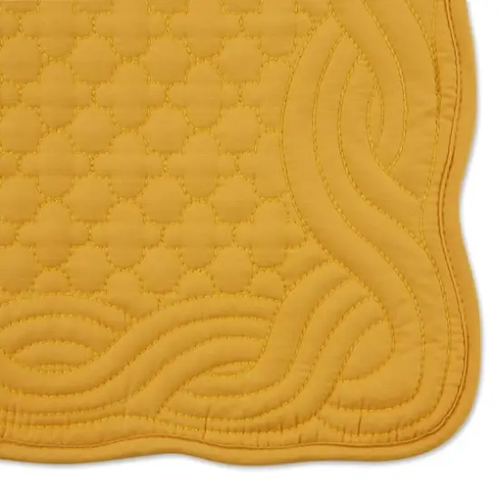 DII&reg; Quilted Farmhouse Placemats, 6ct. Honey Gold {7}