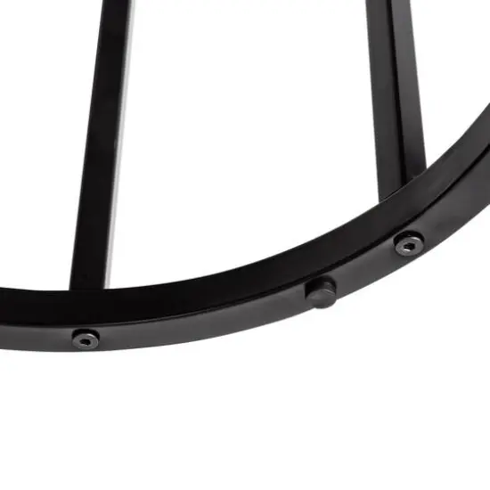 Honey Can Do Black Round C End Table {7}