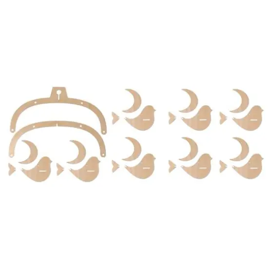 Leisure Arts&reg; Birds Wood Mobile {3}