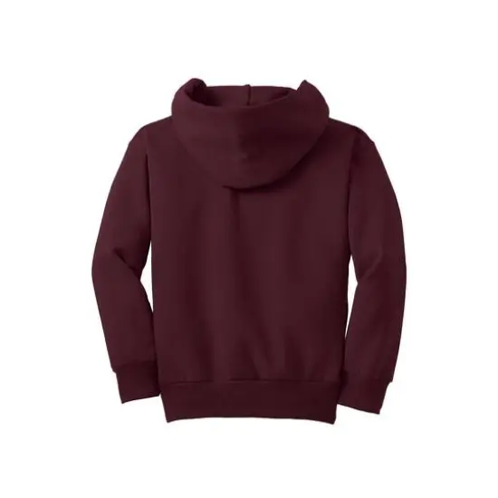 Port & Company&reg; Colors Youth Core Fleece Pullover Hooded Sweatshirt Maroon {4}