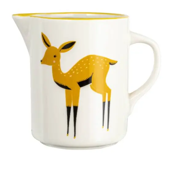 Hello Honey&reg; Multicolor Painted Deer Stoneware Creamer {6}