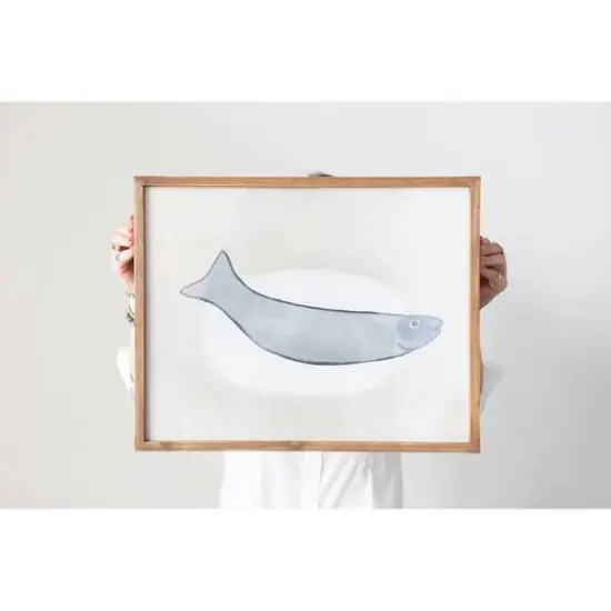 Hello Honey&reg; Fish Wood Framed Wall D&eacute;cor {3}
