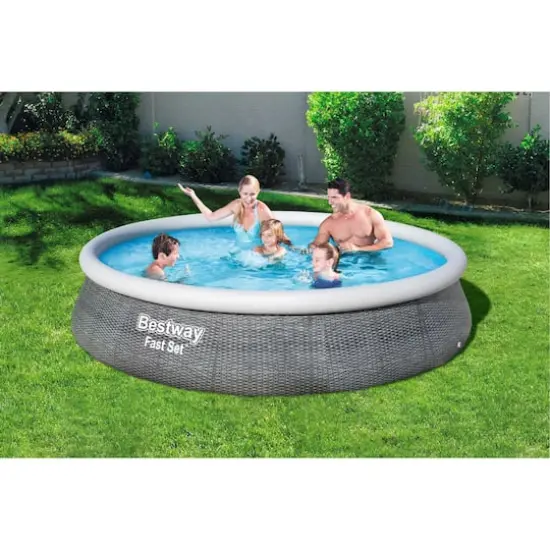 Bestway&reg; Fast Set&trade; 13ft. Round Inflatable Pool Set {5}