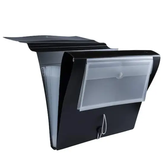 JAM Paper Black Portfolio with Elastic Closure {3}