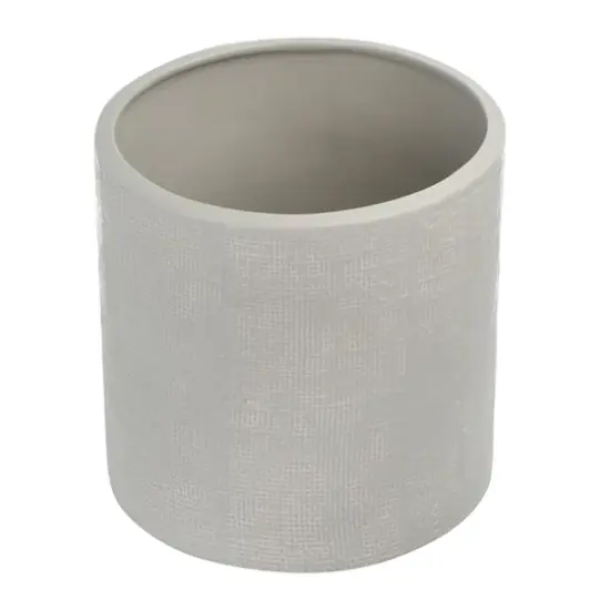 Hello Honey&reg; 7" Stoneware Planter Gray {10}