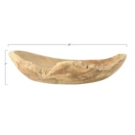 Hello Honey&reg; 4" Assorted Small Teak Wood Bowl {7}