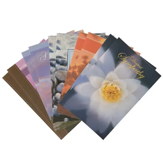 JAM Paper 4" x 6" Assorted Deepest Sympathy Cards & Envelopes, 10ct. {1}