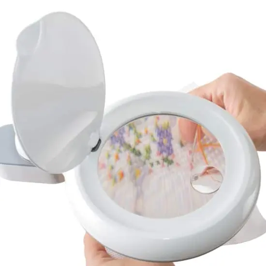 Ottlite Space-Saving LED Magnifier Desk Lamp {8}