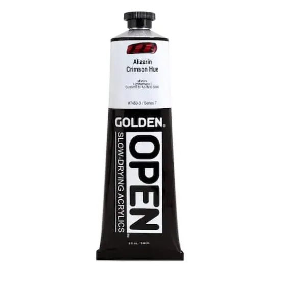 Golden® OPEN™ Slow-Drying Acrylics, 5oz. Alizarin Crimson Hue {1}