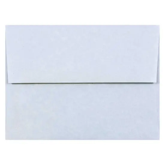 JAM Paper 4.375" x 5.75" Recycled Parchment Invitation Envelopes, 50ct. Blue {1}