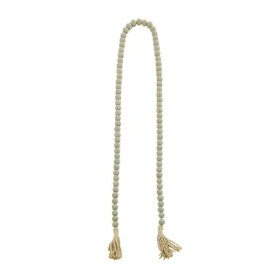 Grey Wood Bohemian Bead Garland 87" x 1" x 1" {6}