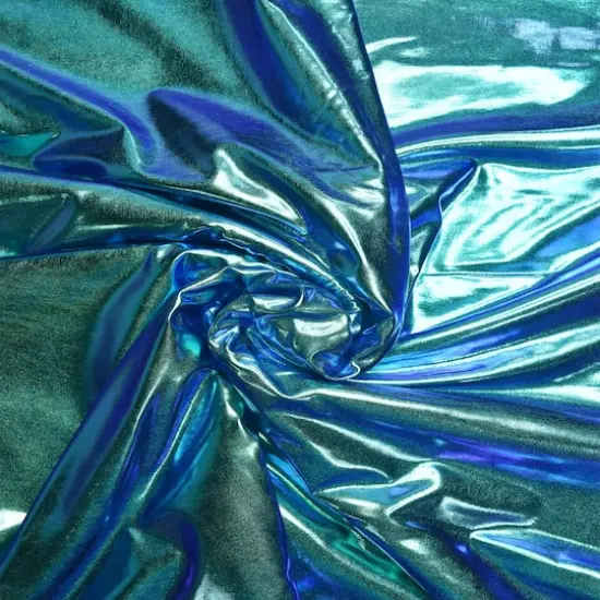 Feldman Green Chameleon Foiled Stretch Knit Fabric {4}