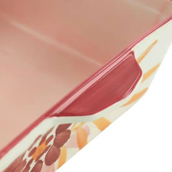 Spice by Tia Mowry 2qt. Goji Blossom Square Ceramic Baker Pan {6}