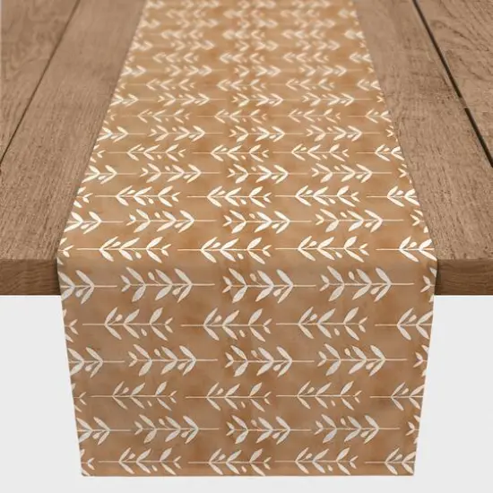 Leaves on Copper Outdoor Table Runner {4}