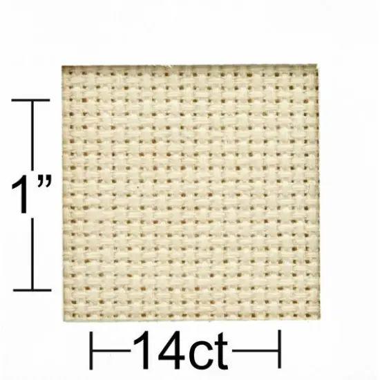 Essentials by Leisure Arts 14 Count Aida Cloth, 30" x 36" Cream {4}