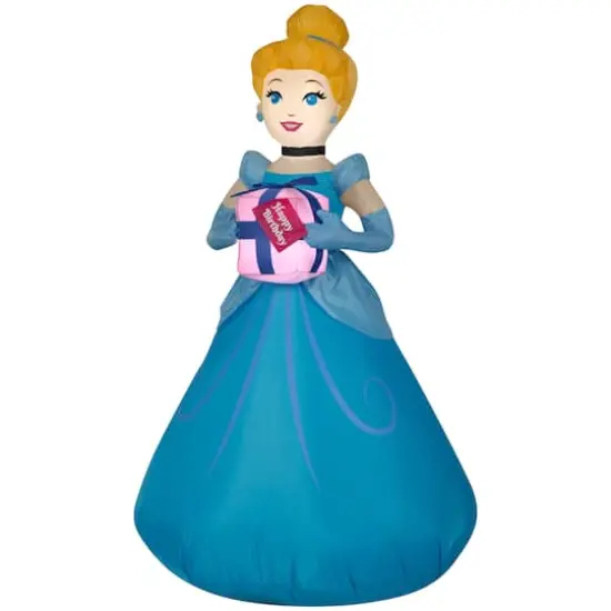 3.5ft. Airblown&reg; Inflatable Cinderella with Birthday Present {1}