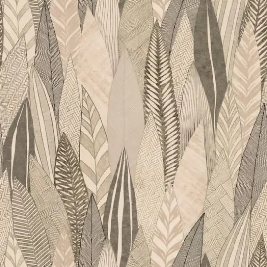 Roommates Fern & Feathers Peel & Stick Wallpaper Tan/Brown {1}