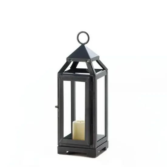 10.75" Black Small Slate Lantern {6}
