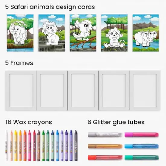 Arteza&reg; Kids Safari Jigsaw Puzzle Set, 32 pcs {4}