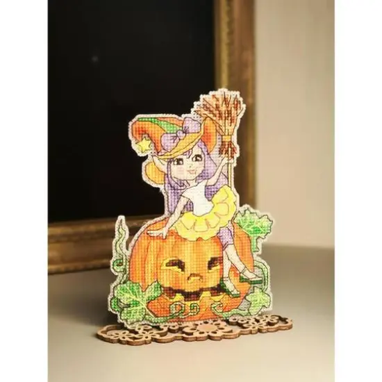 Crystal Art Plastic Canvas Counted Cross Stitch KitHappy Halloween {5}