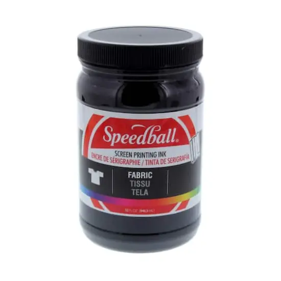 Speedball&reg; Fabric Screen Printing Ink, 32oz. Black {1}
