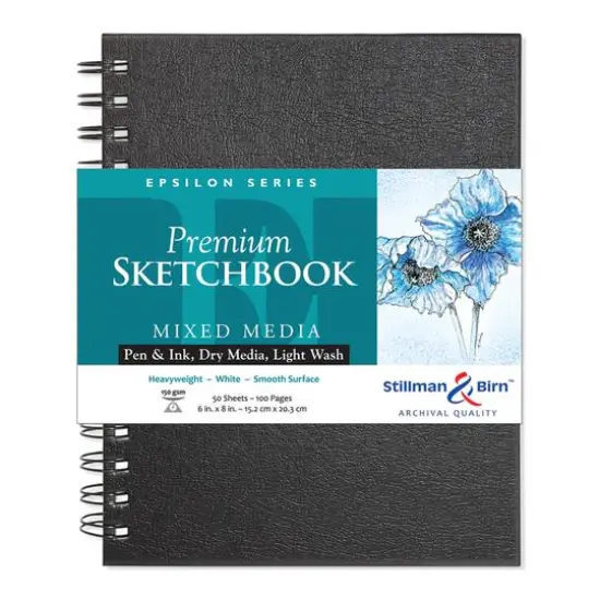 Stillman & Birn&trade; Epsilon Series Premium Spiral Hardcover Mixed Media Sketchbook {1}
