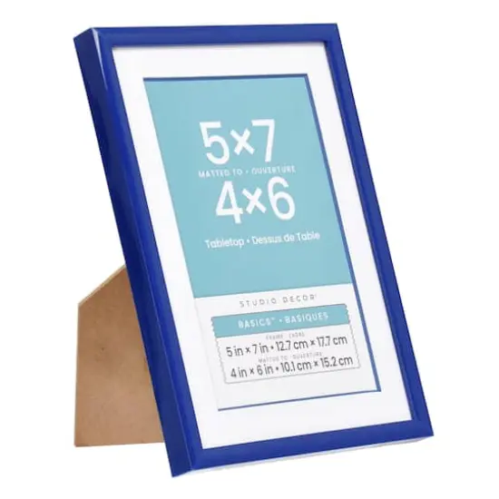 Basics&trade; Tabletop Frame with Mat by Studio D&eacute;cor&reg; Navy {3}
