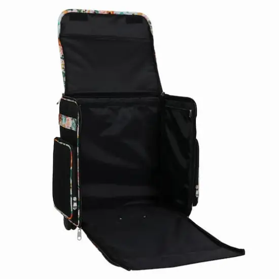 Everything Mary Black & Floral Rolling Scrapbook Travel Case {1}