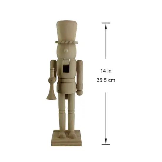 14" Soldier with Trumpet DIY Pinewood Nutcracker by Make Market® {5}
