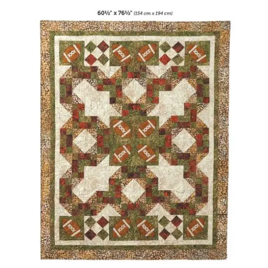 Leisure Arts&reg; Touchdown Quilt Pattern {4}