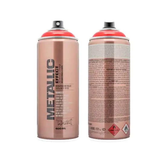Montana&trade; Cans Metallic Effect Spray Paint, 400mL Red {1}