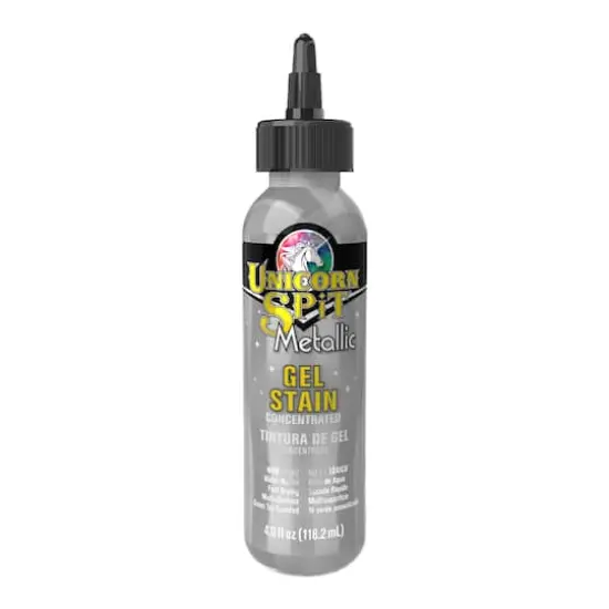Unicorn SPiT&reg; Metallic Gel Stain, 4oz. Mercury {1}