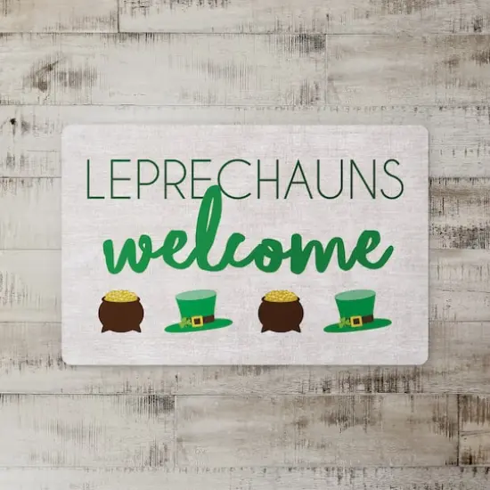 Leprechauns Welcome 27" x 18" Floor Mat {3}
