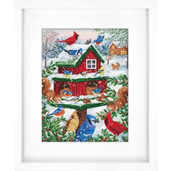 Luca-S Blissful Bird Feeder Counted Cross Stitch Kit {1}