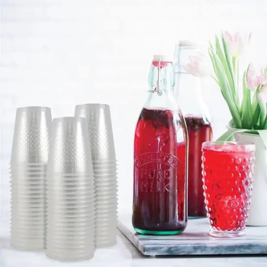 JAM Paper 12oz.Plastic Party Cups, 20ct. Clear {4}
