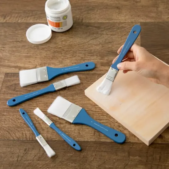 White Synthetic Flat Brushes by Artist's Loft&reg; Necessities&trade; {3}