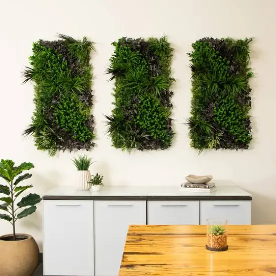 20" x 40" Borneo Jungle Artificial Living Wall Panel {9}